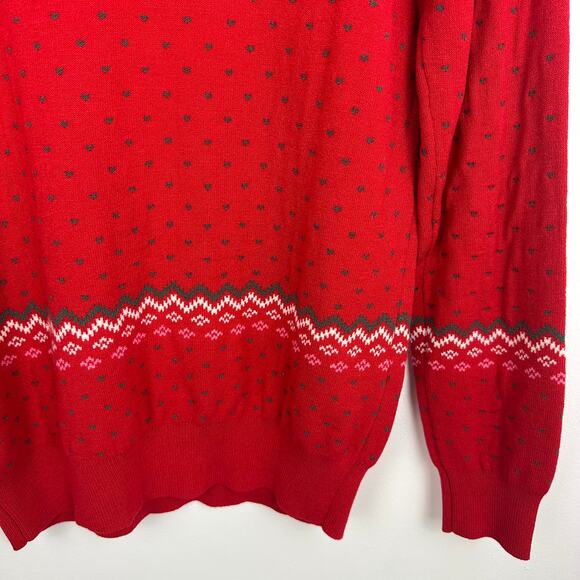 NWT BoxLunch Strawberry Shortcake Wreath Portrait Red Knit Holiday Sweater XS - Picture 8 of 11
